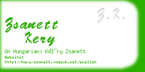 zsanett kery business card